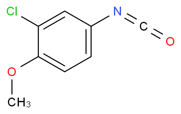 2-chloro-4-isocyanato-1-methoxybenzene_分子结构_CAS_28395-76-8