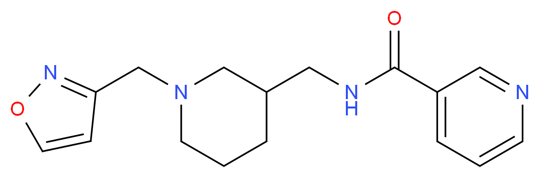 N-{[1-(3-isoxazolylmethyl)-3-piperidinyl]methyl}nicotinamide_分子结构_CAS_)