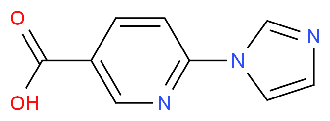 6-(1H-Imidazol-1-yl)nicotinic acid_分子结构_CAS_216955-75-8)