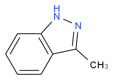 3-Methyl-1H-indazole_分子结构_CAS_3176-62-3)