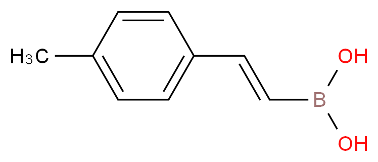 TRANS-2-(4-METHYLPHENYL)VINYLBORONIC ACID_分子结构_CAS_72316-17-7)