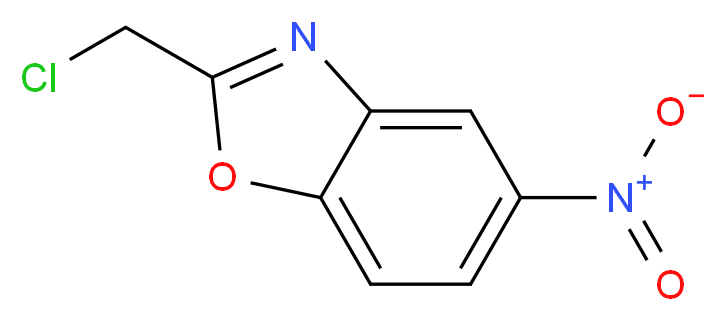 2-(Chloromethyl)-5-nitro-1,3-benzoxazole_分子结构_CAS_)