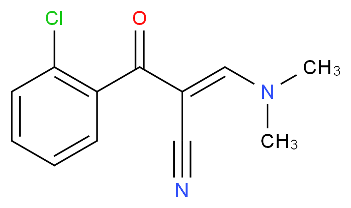 2-(2-chlorobenzoyl)-3-(dimethylamino)prop-2-enenitrile_分子结构_CAS_52200-17-6