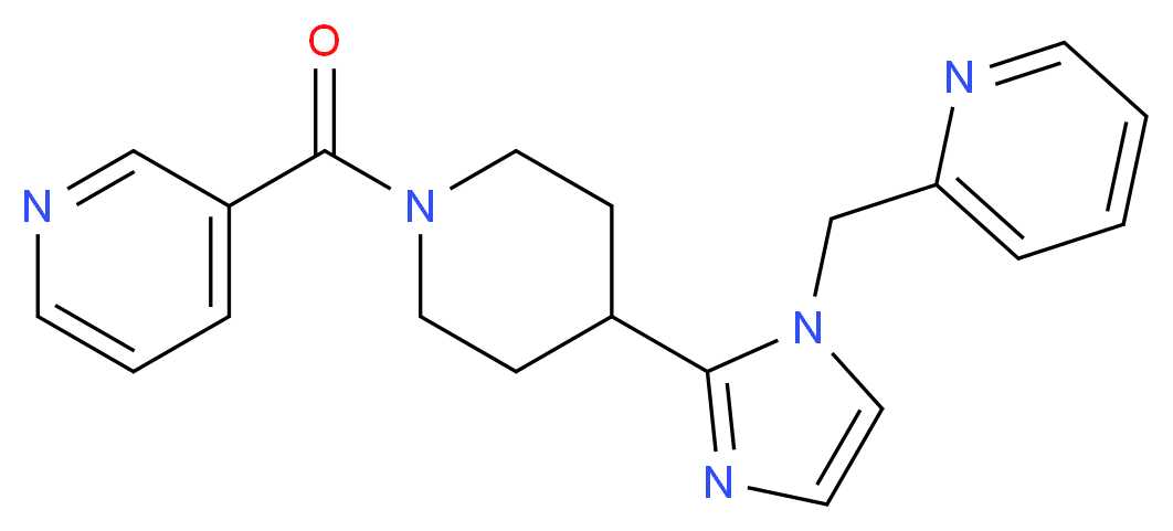2-({2-[1-(3-pyridinylcarbonyl)-4-piperidinyl]-1H-imidazol-1-yl}methyl)pyridine_分子结构_CAS_)