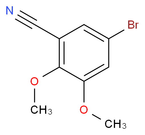 5-bromo-2,3-dimethoxybenzonitrile_分子结构_CAS_164670-73-9