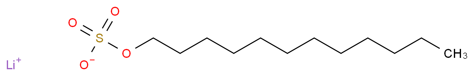 lithium(1+) ion dodecyl sulfate_分子结构_CAS_2044-56-6