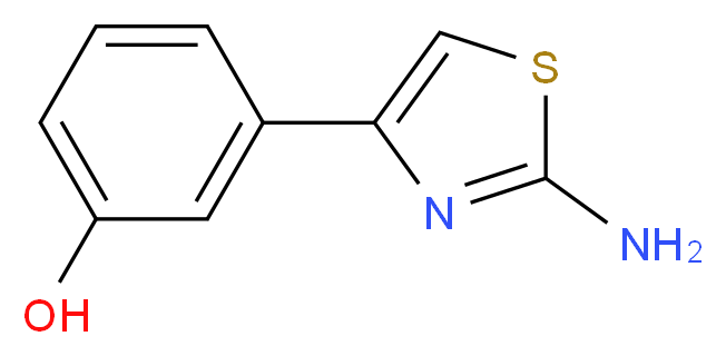 3-(2-Amino-thiazol-4-yl)-phenol_分子结构_CAS_155983-86-1)