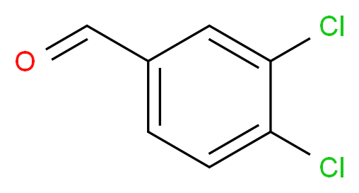 3,4-dichlorobenzaldehyde_分子结构_CAS_6287-38-3