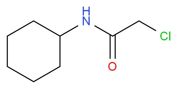 2-chloro-N-cyclohexylacetamide_分子结构_CAS_23605-23-4