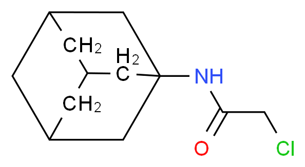 N-(adamantan-1-yl)-2-chloroacetamide_分子结构_CAS_5689-59-8