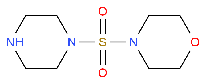 4-(piperazine-1-sulfonyl)morpholine_分子结构_CAS_5625-93-4