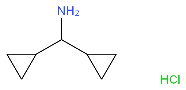 dicyclopropylmethanamine hydrochloride_分子结构_CAS_13375-29-6