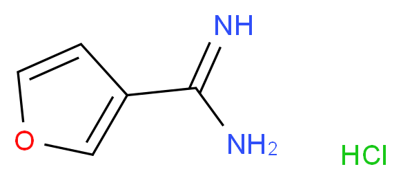 Furan-3-carboxamidine hydrochloride, tech_分子结构_CAS_54649-21-7)