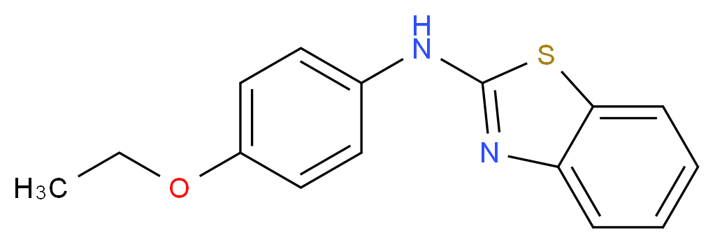N-(4-ethoxyphenyl)-1,3-benzothiazol-2-amine_分子结构_CAS_6634-87-3