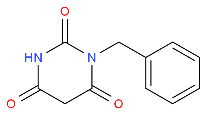 1-benzyl-1,3-diazinane-2,4,6-trione_分子结构_CAS_91360-95-1