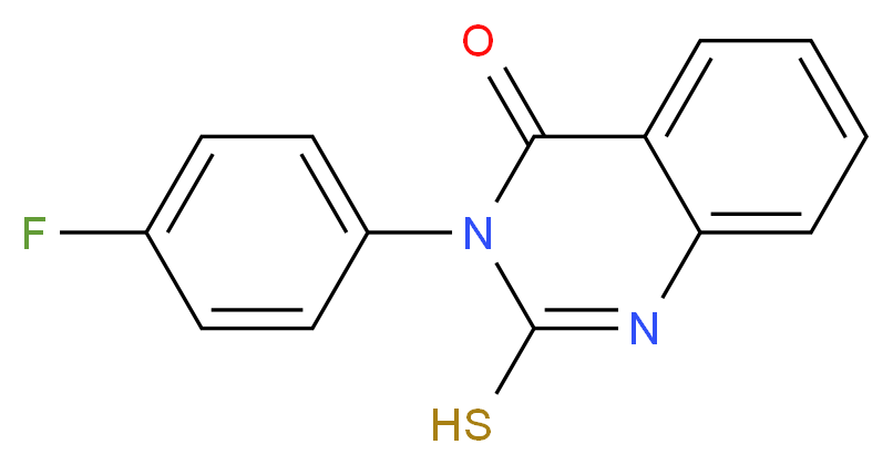 3-(4-fluorophenyl)-2-sulfanyl-3,4-dihydroquinazolin-4-one_分子结构_CAS_1547-15-5