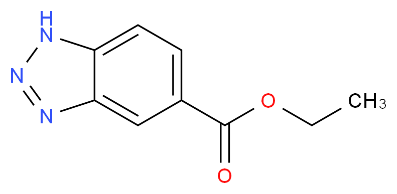 ETHYL BENZOTRIAZOLE-5-CARBOXYLATE_分子结构_CAS_73605-91-1)