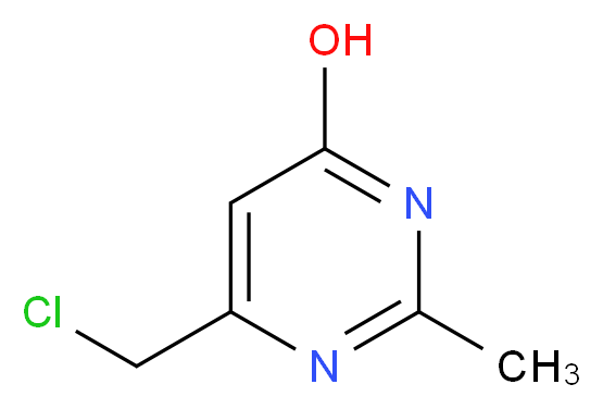 6-(Chloromethyl)-2-methylpyrimidin-4-ol_分子结构_CAS_35252-96-1)