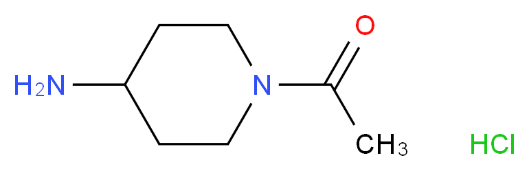 1-Acetyl-4-aminopiperidine hydrochloride_分子结构_CAS_214147-48-5)