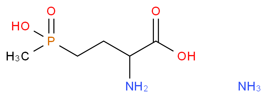 2-amino-4-[hydroxy(methyl)phosphoryl]butanoic acid amine_分子结构_CAS_77182-82-2