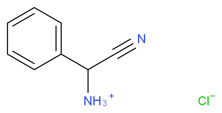 α-苯基甘油腈盐酸盐_分子结构_CAS_53641-60-4)