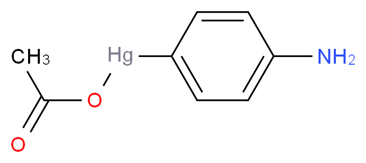 (4-aminophenyl)mercurio acetate_分子结构_CAS_6283-24-5