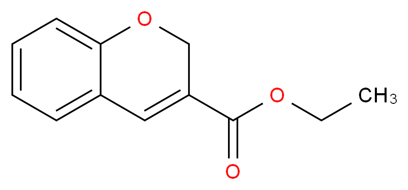 2H-CHROMENE-3-CARBOXYLIC ACID ETHYL ESTER_分子结构_CAS_57543-58-5)