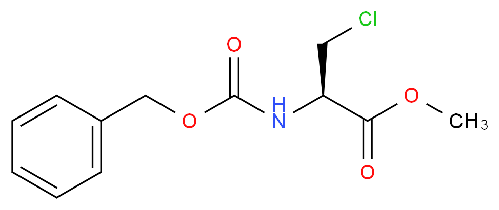 methyl (2R)-2-{[(benzyloxy)carbonyl]amino}-3-chloropropanoate_分子结构_CAS_62107-38-4
