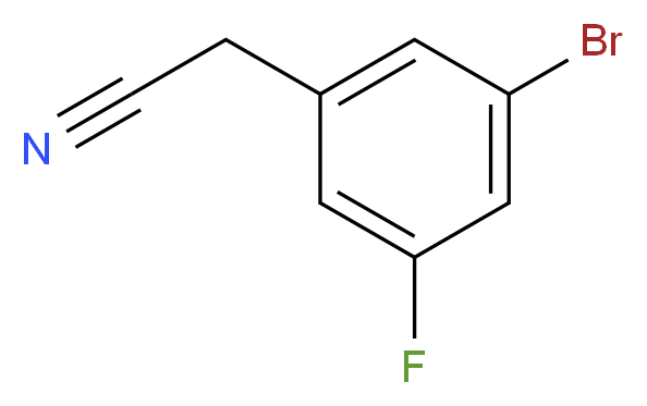 3-Bromo-5-fluorophenylacetonitrile 98%_分子结构_CAS_)