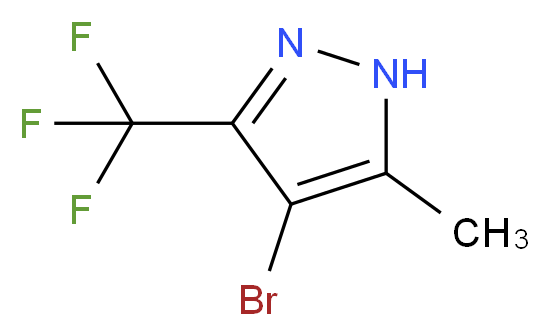 4-溴-3-甲基-5-(三氟甲基)-1H-吡唑_分子结构_CAS_60061-68-9)