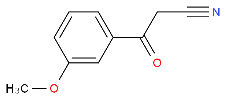 3-(3-Methoxyphenyl)-3-oxopropanenitrile_分子结构_CAS_21667-60-7)