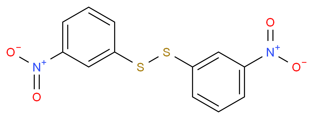 1-nitro-3-[(3-nitrophenyl)disulfanyl]benzene_分子结构_CAS_537-91-7