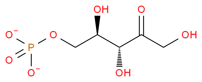 Ribulose 5-phosphate_分子结构_CAS_4151-19-3)