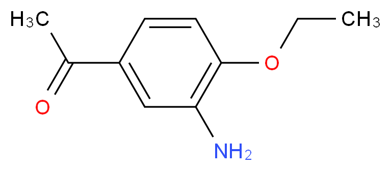 1-(3-amino-4-ethoxyphenyl)ethan-1-one_分子结构_CAS_944890-27-1