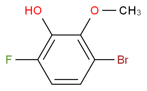 3-bromo-6-fluoro-2-methoxyphenol_分子结构_CAS_1026796-50-8