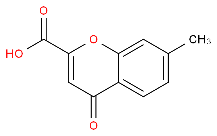 7-methyl-4-oxo-4H-chromene-2-carboxylic acid_分子结构_CAS_67214-11-3
