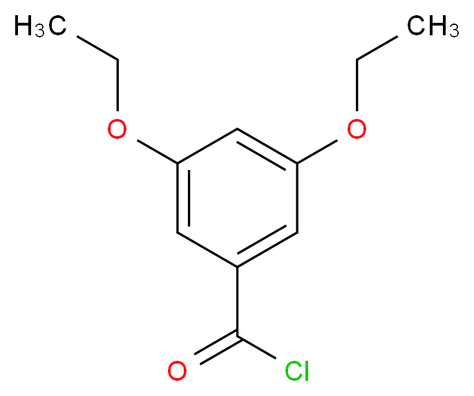 3,5-diethoxybenzoyl chloride_分子结构_CAS_347913-16-0