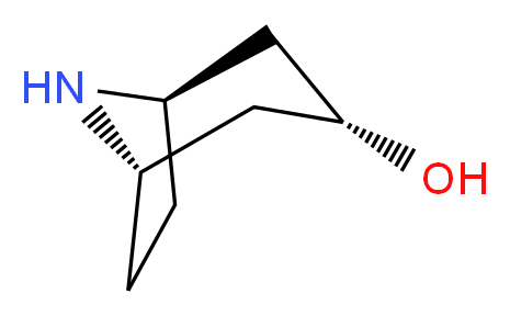 (1R,3R,5S)-8-azabicyclo[3.2.1]octan-3-ol_分子结构_CAS_538-09-0