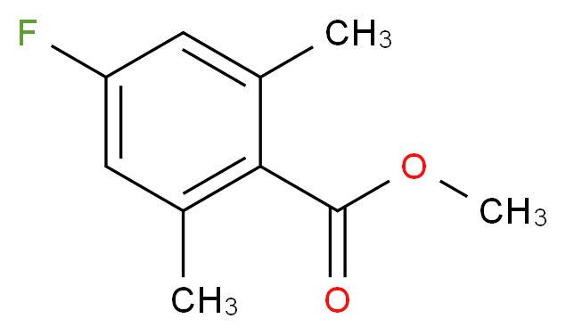 Methyl 4-fluoro-2,6-dimethylbenzoate_分子结构_CAS_14659-60-0)