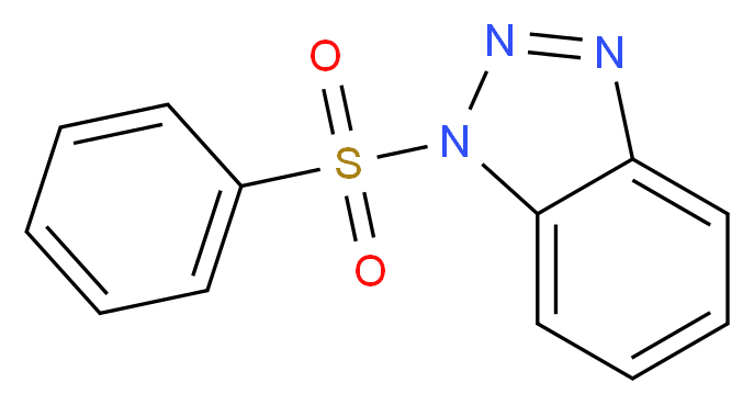 1-(benzenesulfonyl)-1H-1,2,3-benzotriazole_分子结构_CAS_4106-18-7