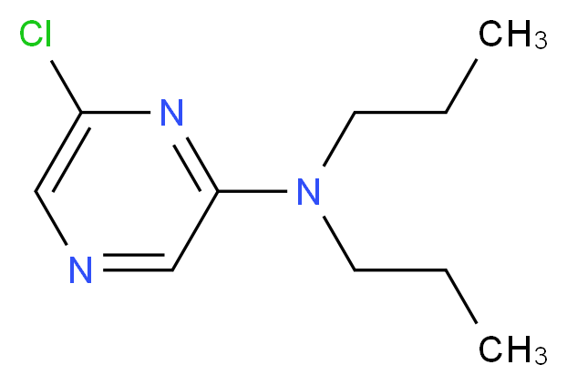 2-Chloro-6-(dipropylamino)pyrazine_分子结构_CAS_957065-91-7)