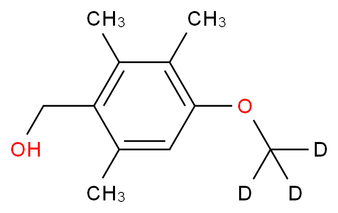 [4-(<sup>2</sup>H<sub>3</sub>)methoxy-2,3,6-trimethylphenyl]methanol_分子结构_CAS_1189501-77-6