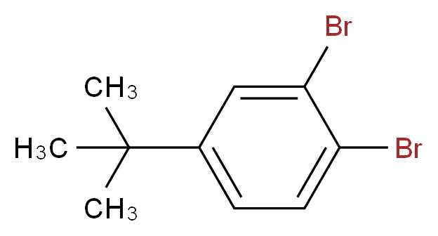 1,2-dibromo-4-tert-butylbenzene_分子结构_CAS_6683-75-6