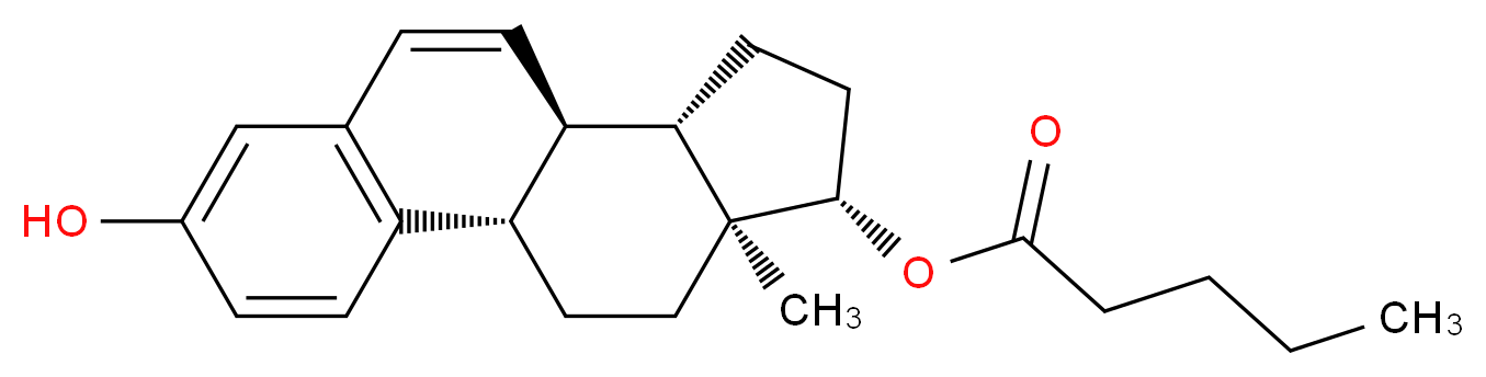 (1S,10R,11S,14S,15S)-5-hydroxy-15-methyltetracyclo[8.7.0.0<sup>2</sup>,<sup>7</sup>.0<sup>1</sup><sup>1</sup>,<sup>1</sup><sup>5</sup>]heptadeca-2(7),3,5,8-tetraen-14-yl pentanoate_分子结构_CAS_1313382-25-0