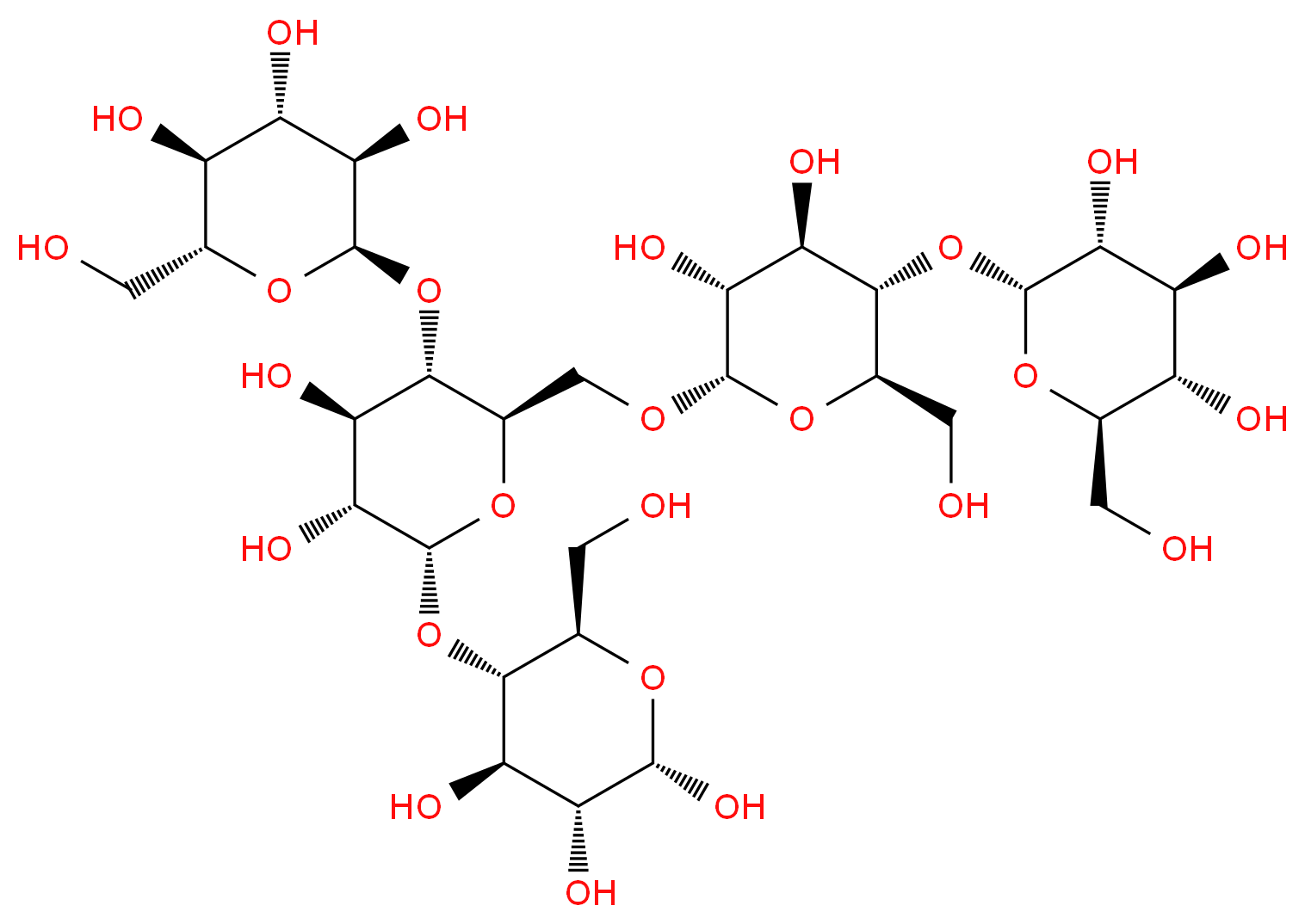 (2R,3R,4S,5S,6R)-2-{[(2R,3S,4R,5R,6S)-6-{[(2R,3S,4R,5R,6R)-4,5-dihydroxy-6-{[(2R,3S,4R,5R,6S)-4,5,6-trihydroxy-2-(hydroxymethyl)oxan-3-yl]oxy}-3-{[(2R,3R,4S,5S,6R)-3,4,5-trihydroxy-6-(hydroxymethyl)oxan-2-yl]oxy}oxan-2-yl]methoxy}-4,5-dihydroxy-2-(hydroxymethyl)oxan-3-yl]oxy}-6-(hydroxymethyl)oxane-3,4,5-triol_分子结构_CAS_9037-22-3