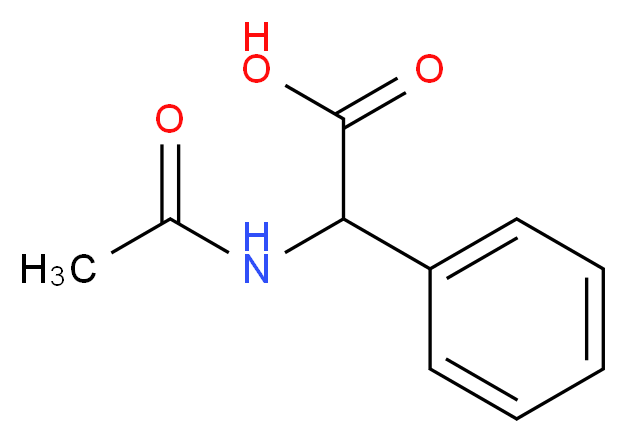 2-acetamido-2-phenylacetic acid_分子结构_CAS_15962-46-6