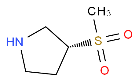 (3R)-3-methanesulfonylpyrrolidine_分子结构_CAS_1234576-84-1