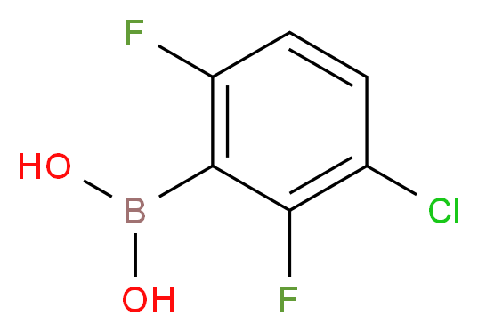 3-Chloro-2,6-difluorophenylboronic acid_分子结构_CAS_1031226-45-5)