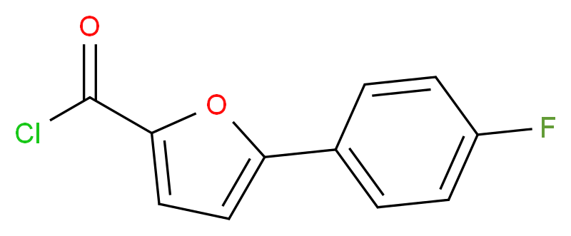 5-(4-fluorophenyl)furan-2-carbonyl chloride_分子结构_CAS_380889-69-0