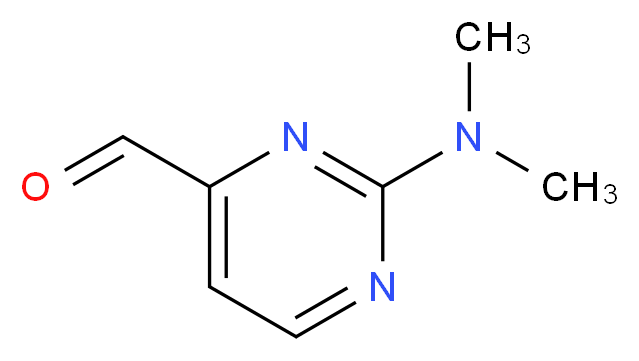2-(dimethylamino)pyrimidine-4-carbaldehyde_分子结构_CAS_872707-78-3